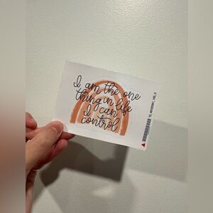 Inspirational Quote Rainbow Design Sticker